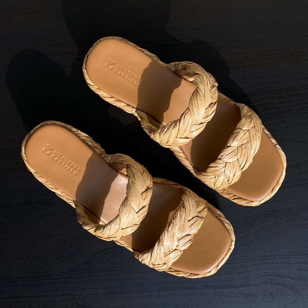 Mercedes Castillo - Aurelia Braided Raffia Sandal - Size 8.5 - Picture 9 of 10